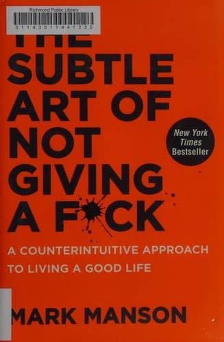 Cover of The Subtle Art of Not Giving a F*ck by Mark Manson
